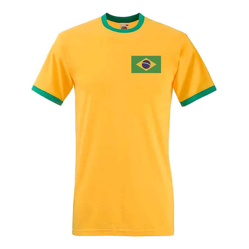 Pele Brazil Ringer Tee (yellow)_1