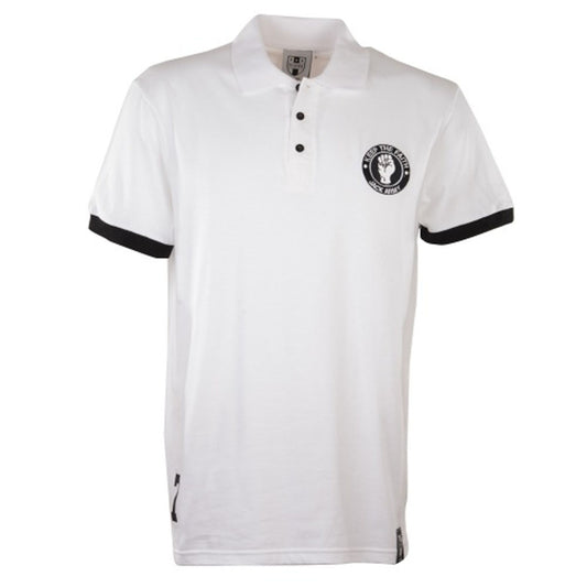 Swansea City Number 7 White Retro Polo Shirt_0