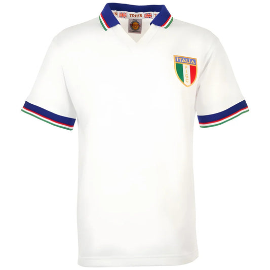 Italy 1982 World Cup Away Retro Football Shirt_0