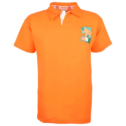 Ivory Coast 1980s Retro Football Shirt_0