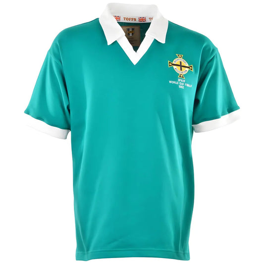 Northern Ireland 1982 World Cup Retro Football Shirt_0