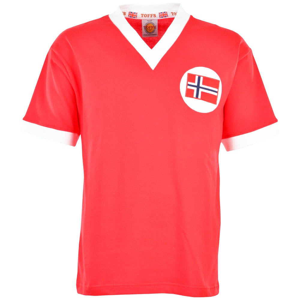 Norway 1960s Retro Football Shirt_0