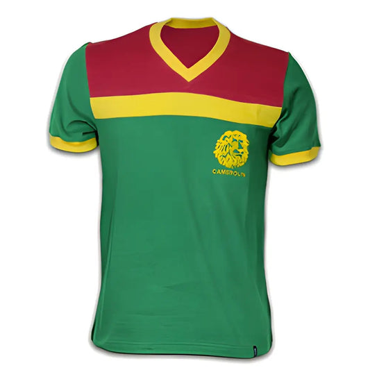 Cameroon 1989 Short Sleeve Retro Shirt 100% cotton_0