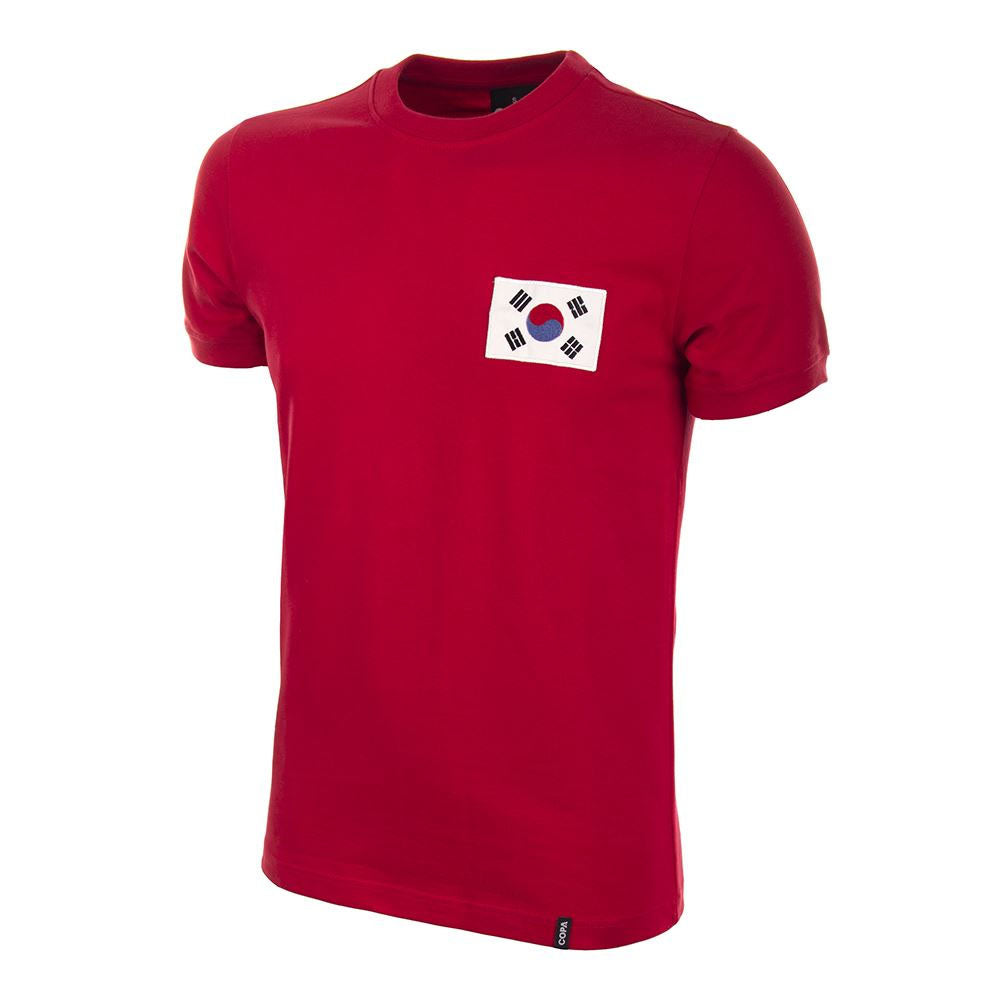 South Korea 1970's Short Sleeve Retro Football Shirt_0