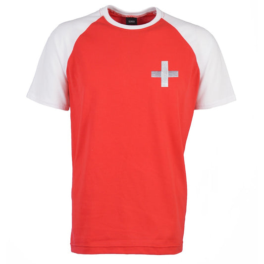 Switzerland 2018 Raglan Retro Football Shirt_0