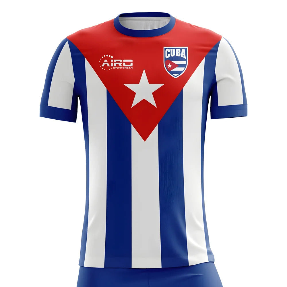 2025-2026 Cuba Home Concept Football Shirt - Adult Long Sleeve_1