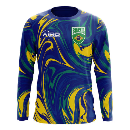 2025-2026 Brazil Long Sleeve Away Concept Football Shirt_1