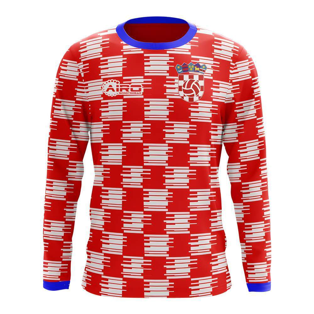 2025-2026 Croatia Long Sleeve Home Concept Football Shirt (Kids)_1