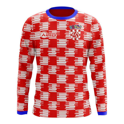 2025-2026 Croatia Long Sleeve Home Concept Football Shirt (Kids)_1