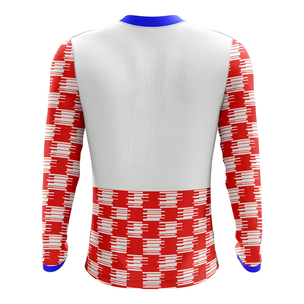 2025-2026 Croatia Long Sleeve Home Concept Football Shirt (Kids)_1
