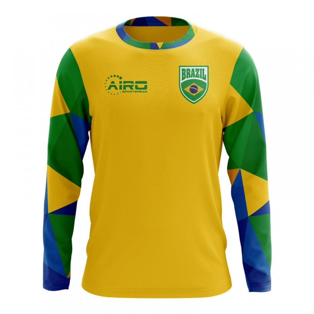 2025-2026 Brazil Long Sleeve Home Concept Football Shirt_1