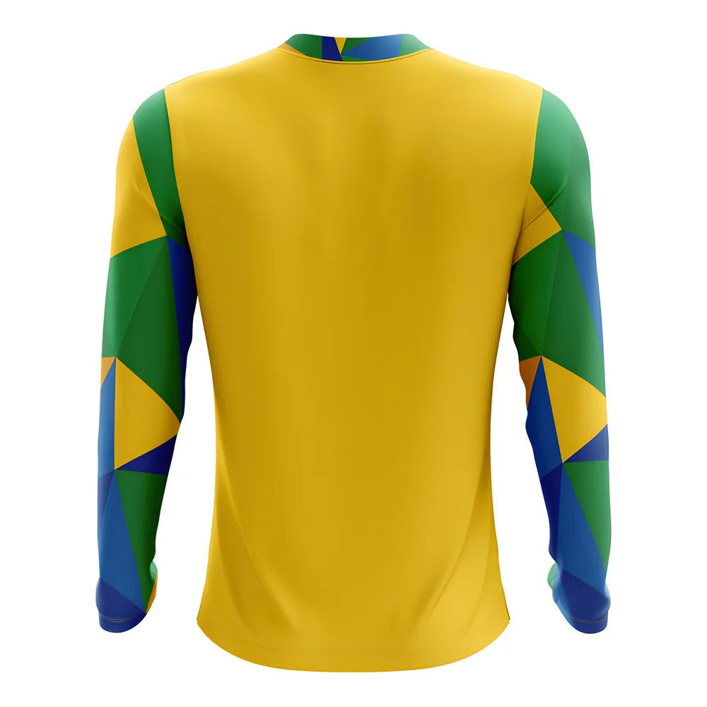 2025-2026 Brazil Long Sleeve Home Concept Football Shirt (Kids)_1