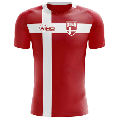 2025-2026 Denmark Flag Concept Football Shirt - Adult Long Sleeve_1