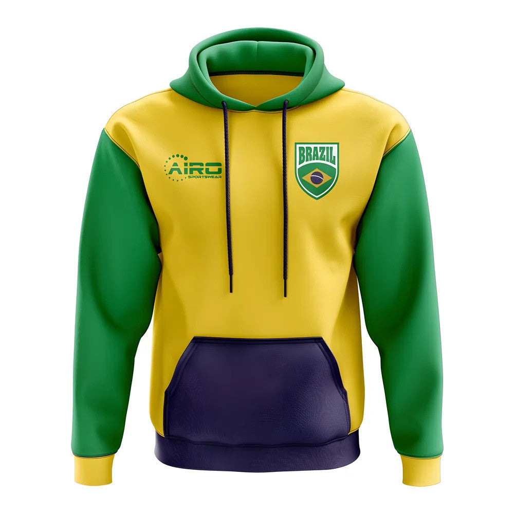 Brazil Concept Country Football Hoody (Yellow)_0