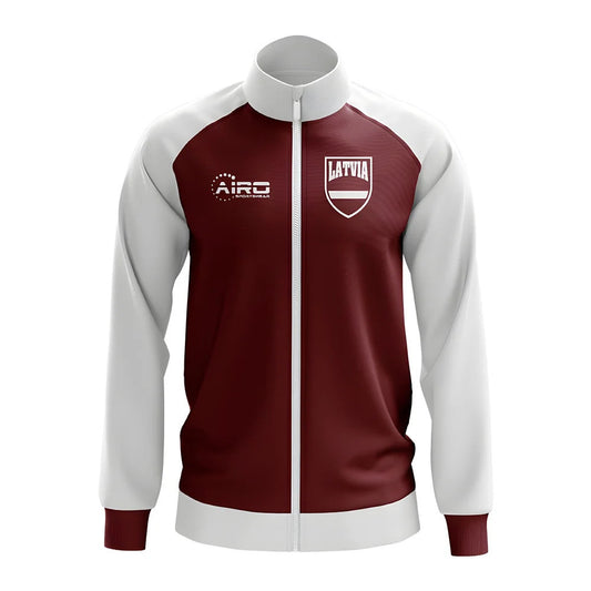 Latvia Concept Football Track Jacket (Red)_0