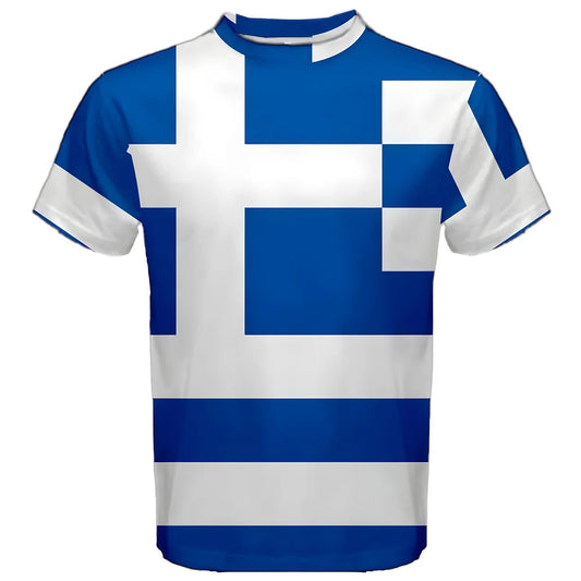 Greece Greek Flag Sublimated Sports Jersey - Kids_0