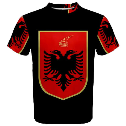 Albania Coat of Arms Sublimated Sports Jersey_0