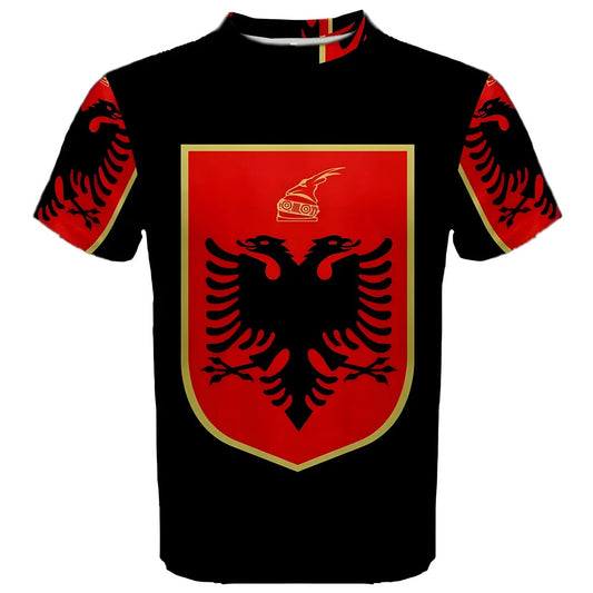 Albania Coat of Arms Sublimated Sports Jersey_0