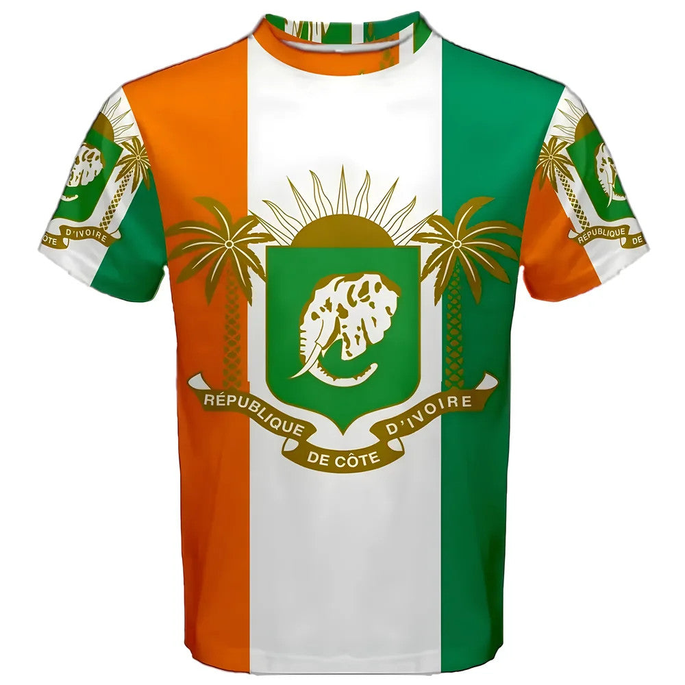 Ivory Coast Coat of Arms Sublimated Sports Jersey_0