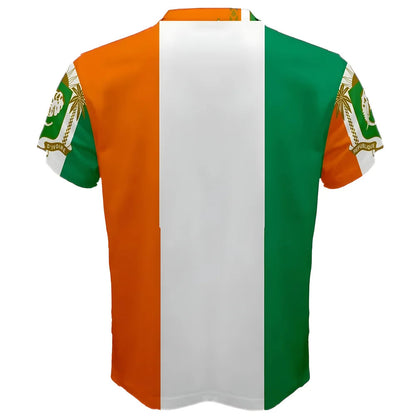 Ivory Coast Coat of Arms Sublimated Sports Jersey_1