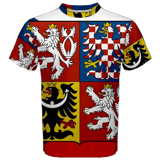Czech Republic Coat of Arms Sublimated Sports Jersey_0