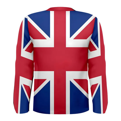 Great Britain Flag Long Sleeve Sublimated Sports Jersey_1