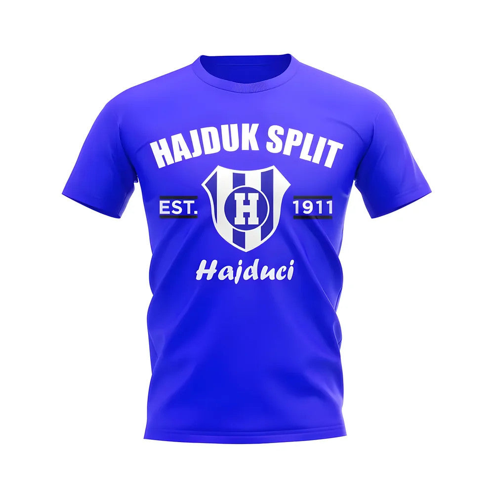 Hajduk Split Established Football T-Shirt (Royal)_0