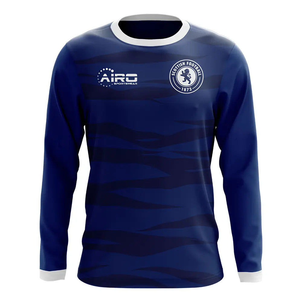 2025-2026 Scotland Long Sleeve Home Concept Football Shirt_1