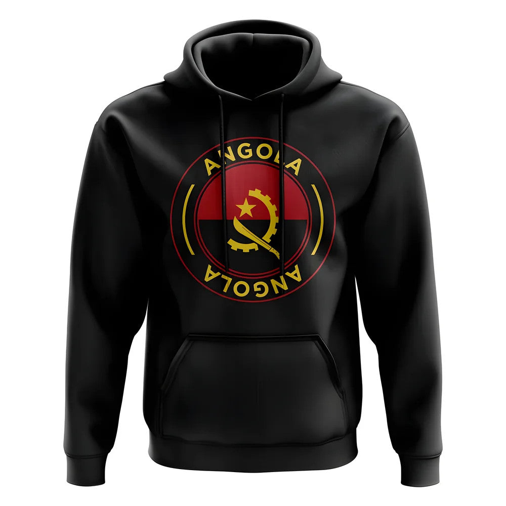 Angola Football Badge Hoodie (Black)_0