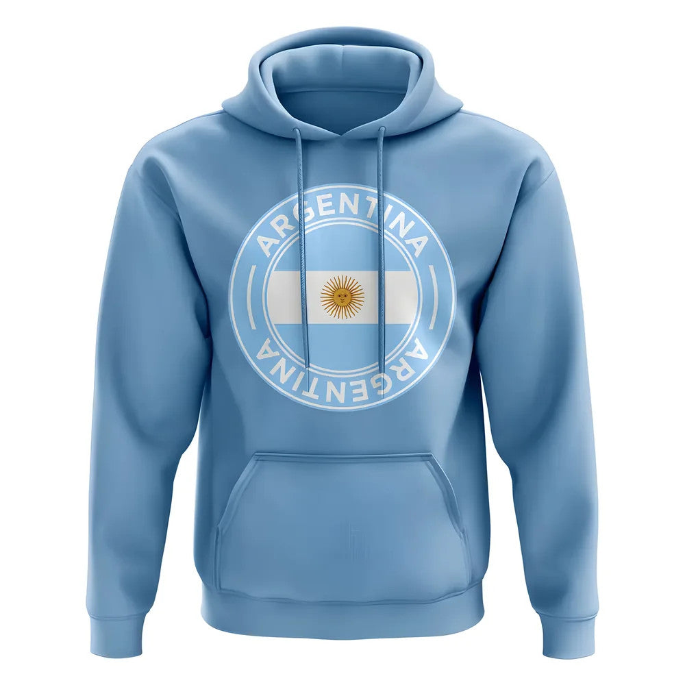 Argentina Football Badge Hoodie (Sky)_0