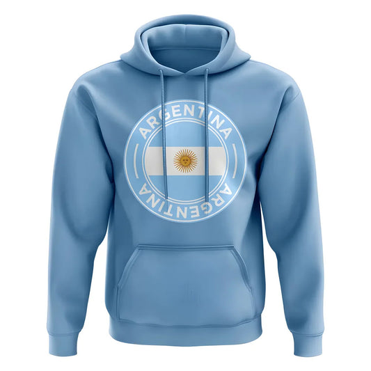 Argentina Football Badge Hoodie (Sky)_0
