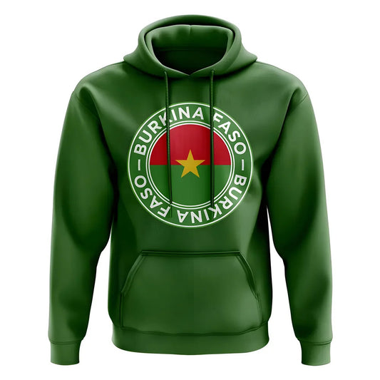 Burkina Faso Football Badge Hoodie (Green)_0