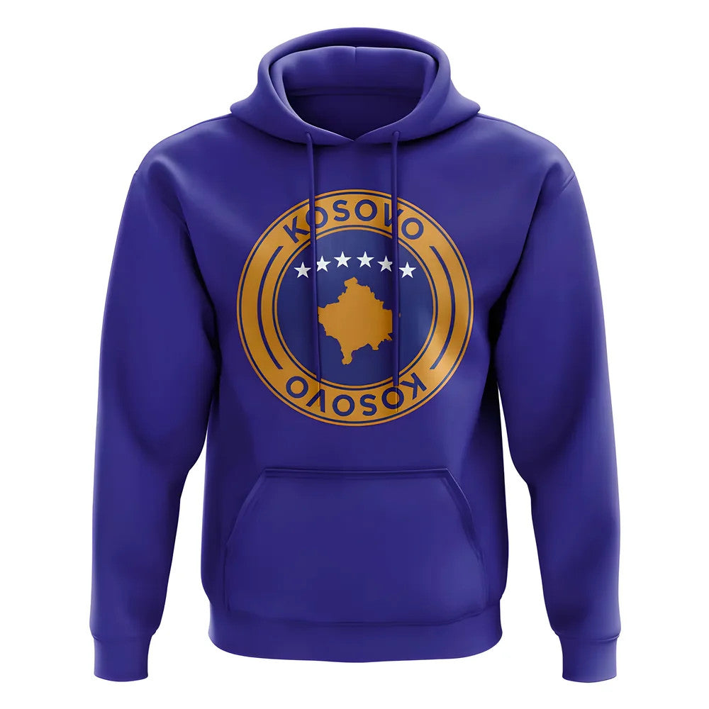 Kosovo Football Badge Hoodie (Royal)_0