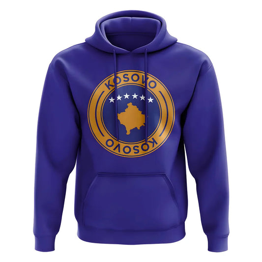 Kosovo Football Badge Hoodie (Royal)_0