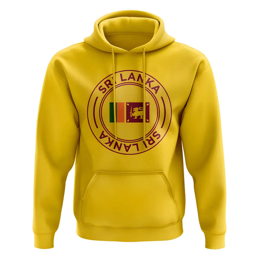 Sri Lanka Football Badge Hoodie (Yellow)_0