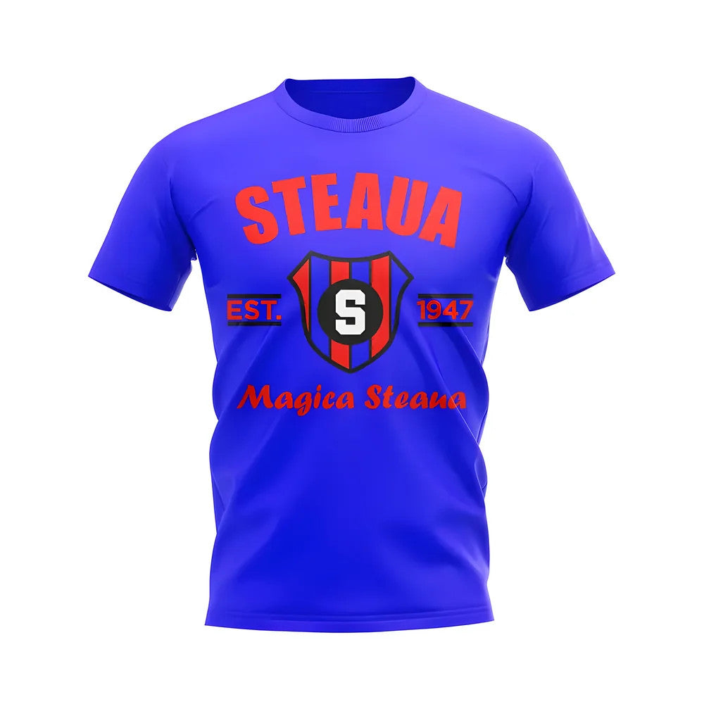 Steaua Bucharest Established Football T-Shirt (Royal)_0