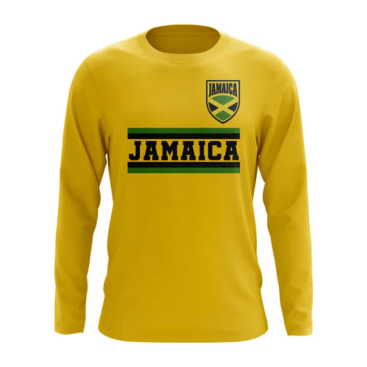 Jamaica Core Football Country Long Sleeve T-Shirt (Yellow)_0