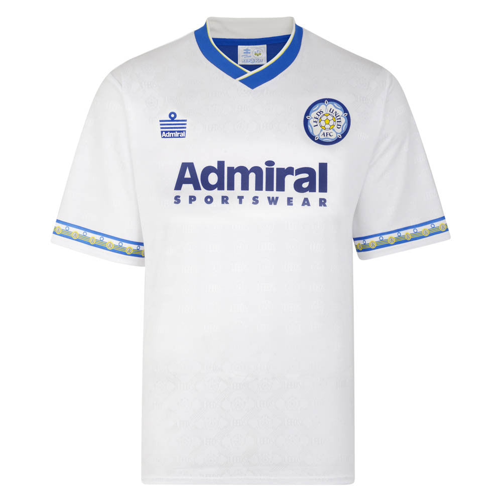 Score Draw Leeds United 1993 Admiral Retro Football Shirt (VIDUKA 9)_2