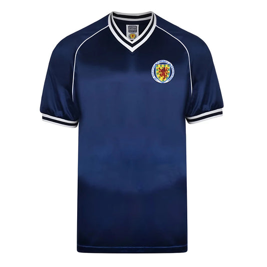 Score Draw Scotland 1982 Retro Football Shirt_0