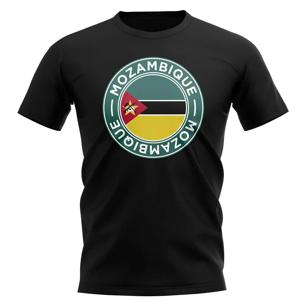 Mozambique Football Badge T-Shirt (Black)_0