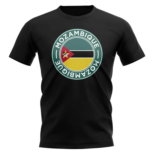 Mozambique Football Badge T-Shirt (Black)_0