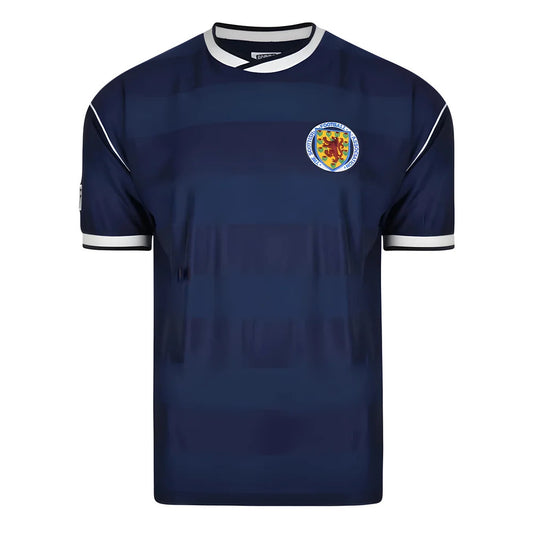 Score Draw Scotland 1986 Retro Football Shirt_0