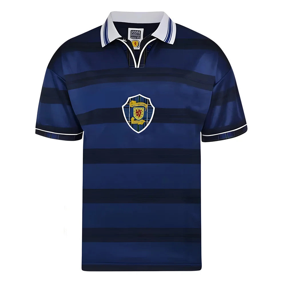 Score Draw Scotland 1998 World Cup Finals Retro Football Shirt_0