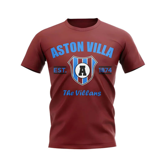 Aston Villa Established Football T-Shirt (Maroon)_0