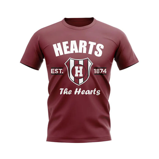 Hearts Established Football T-Shirt (Maroon)_0