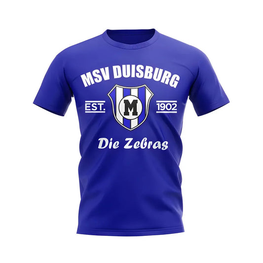 Msv Duisburg Established Football T-Shirt (Blue)_0