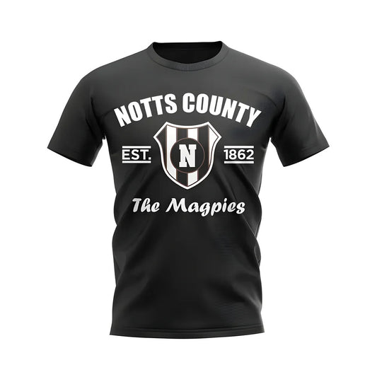 Notts County Established Football T-Shirt (Black)_0