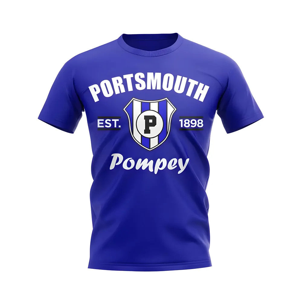 Portsmouth Established Football T-Shirt (Blue)_0