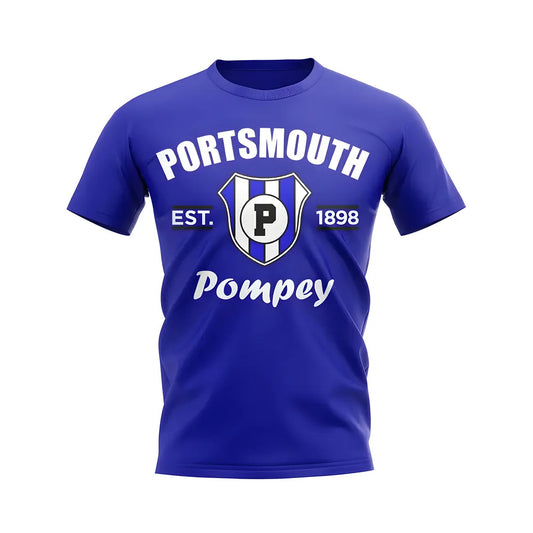 Portsmouth Established Football T-Shirt (Blue)_0