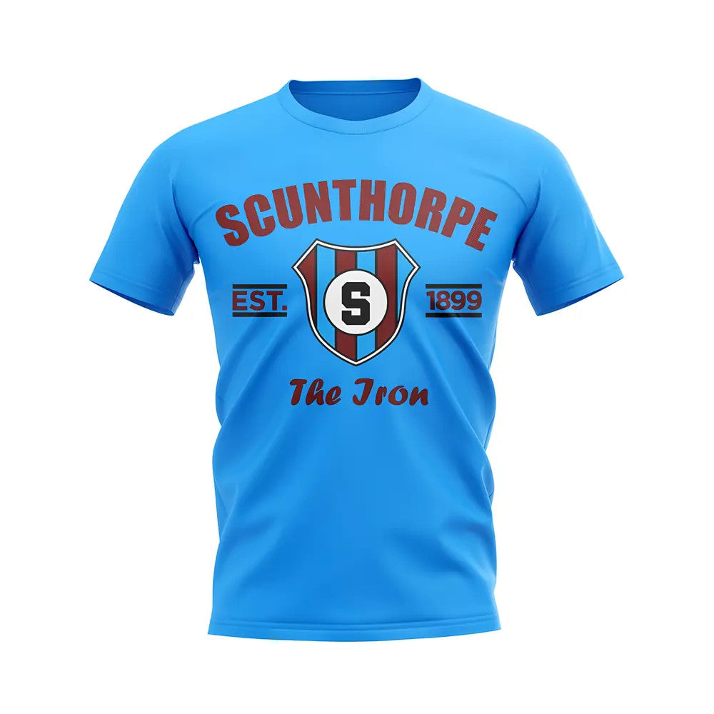 Scunthorpe Established Football T-Shirt (Sky)_0